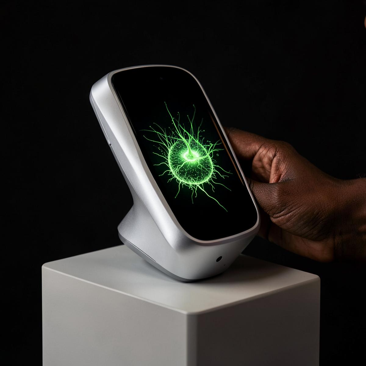 Vital Scan wellness scanner showing a hair follicle analysis